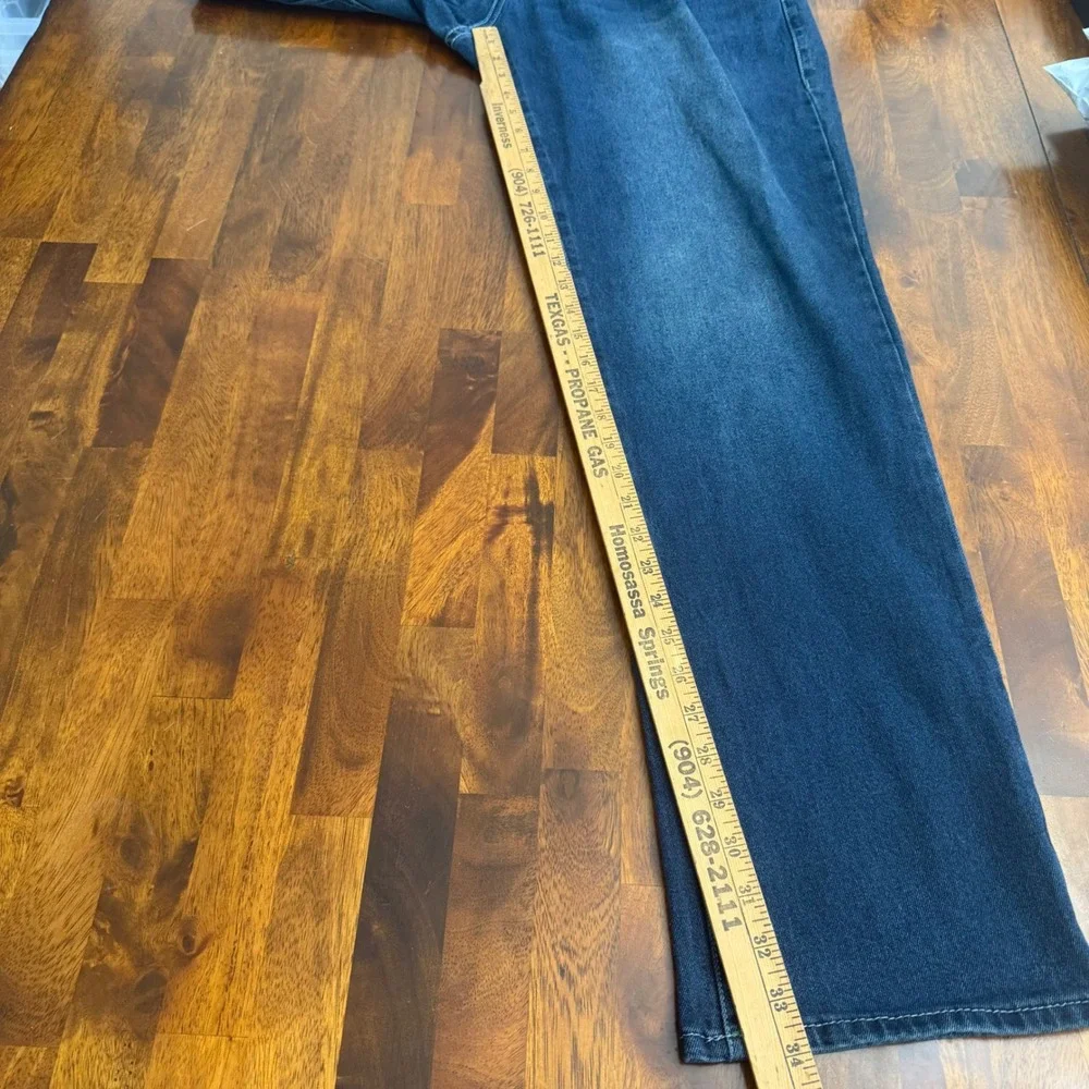 True Religion Ricky Relaxed Sn Flap Dark Wash‎ Straight Jeans Mens Size 38x34
